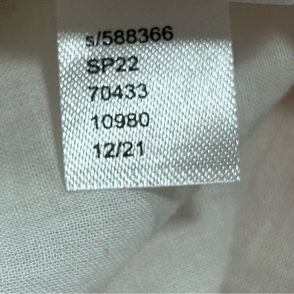 Duluth Trading Co Cream Short Sleeve Tee Blue/Gold Floral Brown Stripe Pattern - Picture 4 of 11